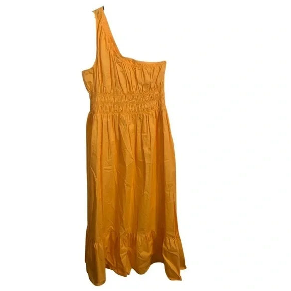 A.N.A Orange Cold Shoulder dress - Picture 7 of 11